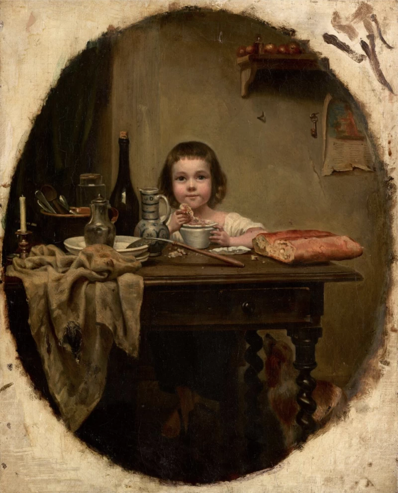 Il piccolo Gourmand - ritratto di suo figlio, Salon di Parigi